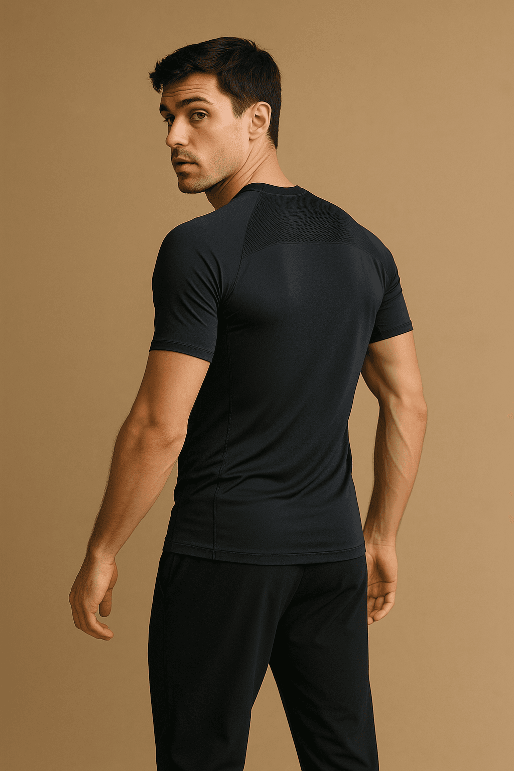 Compression Mesh Tee — ink