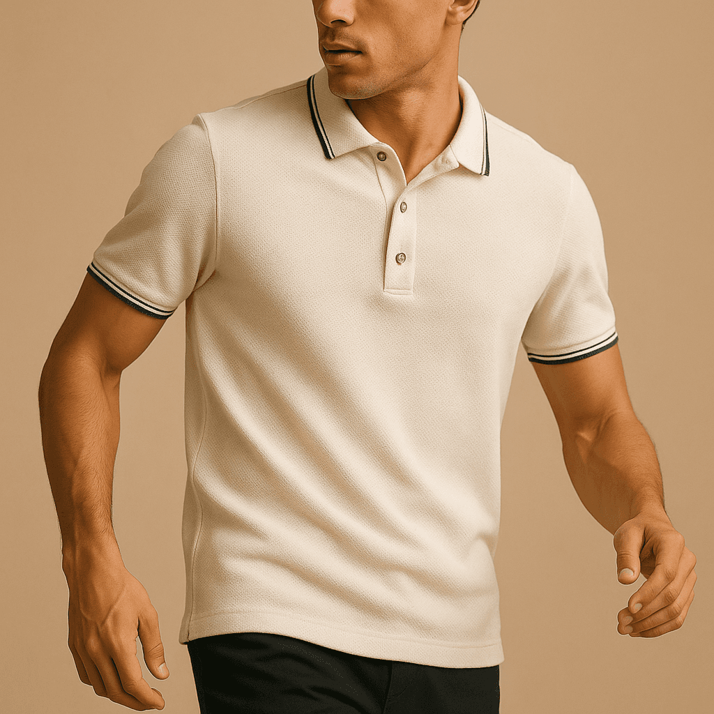 Tipped Knit Polo