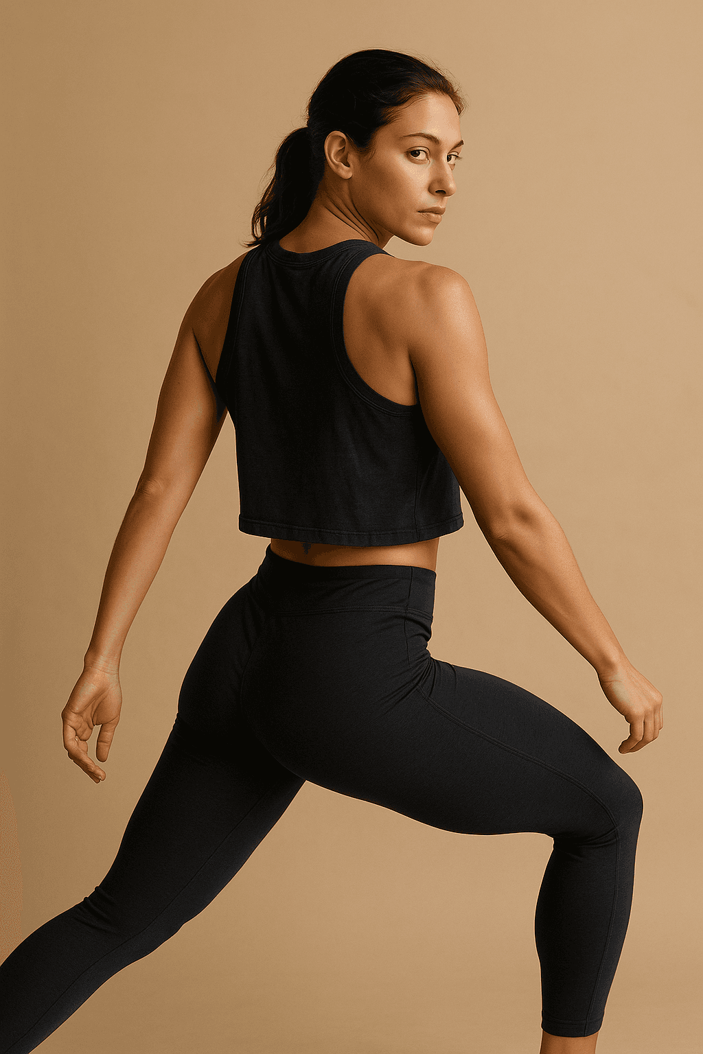 Halter Crop Bralette — ink