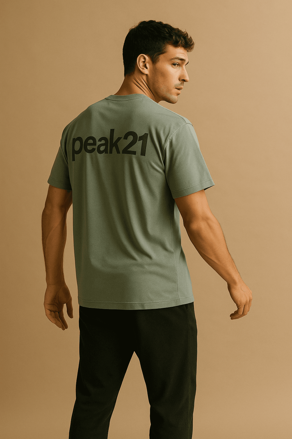 Heavyweight Logo Tee — sage