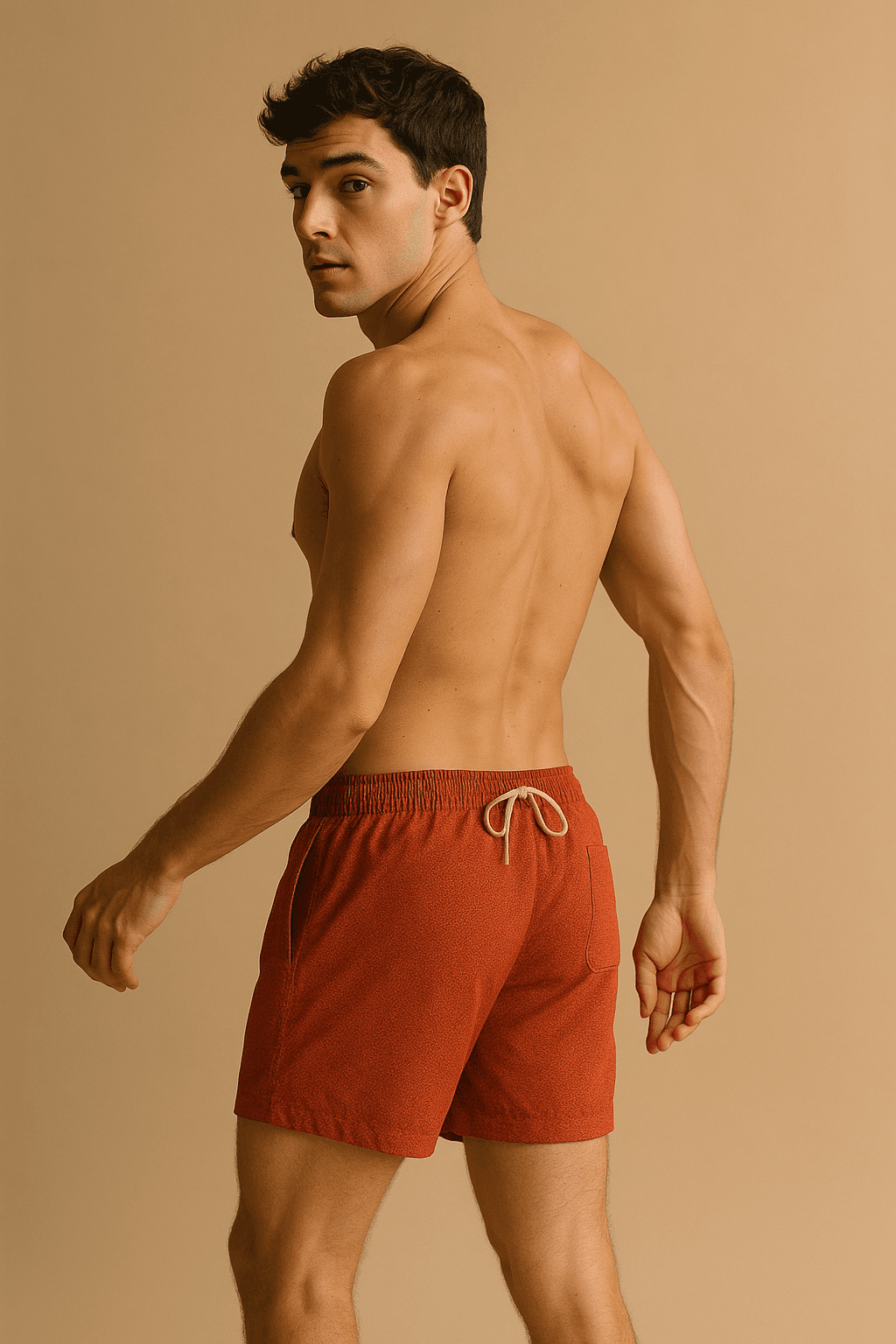 Geo-Print Swim Short — flash