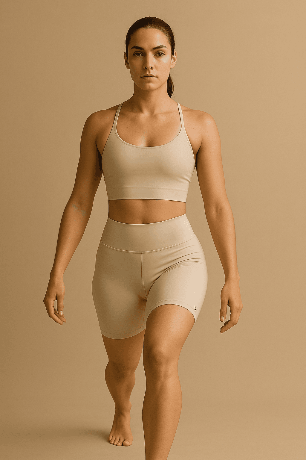 Branded Bike Short — bone