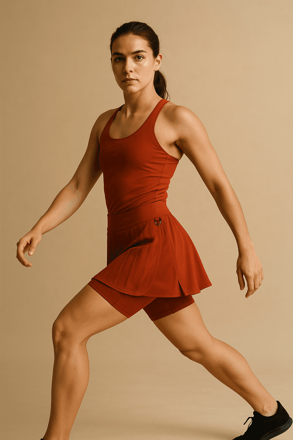 Pleated Run Skort — flash