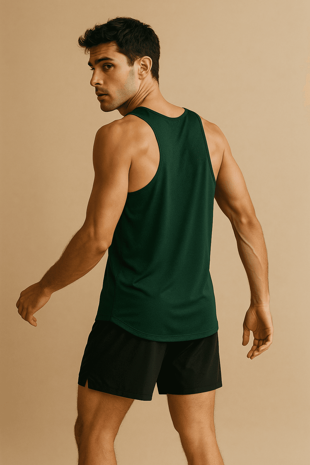Mesh-Back Singlet — forest