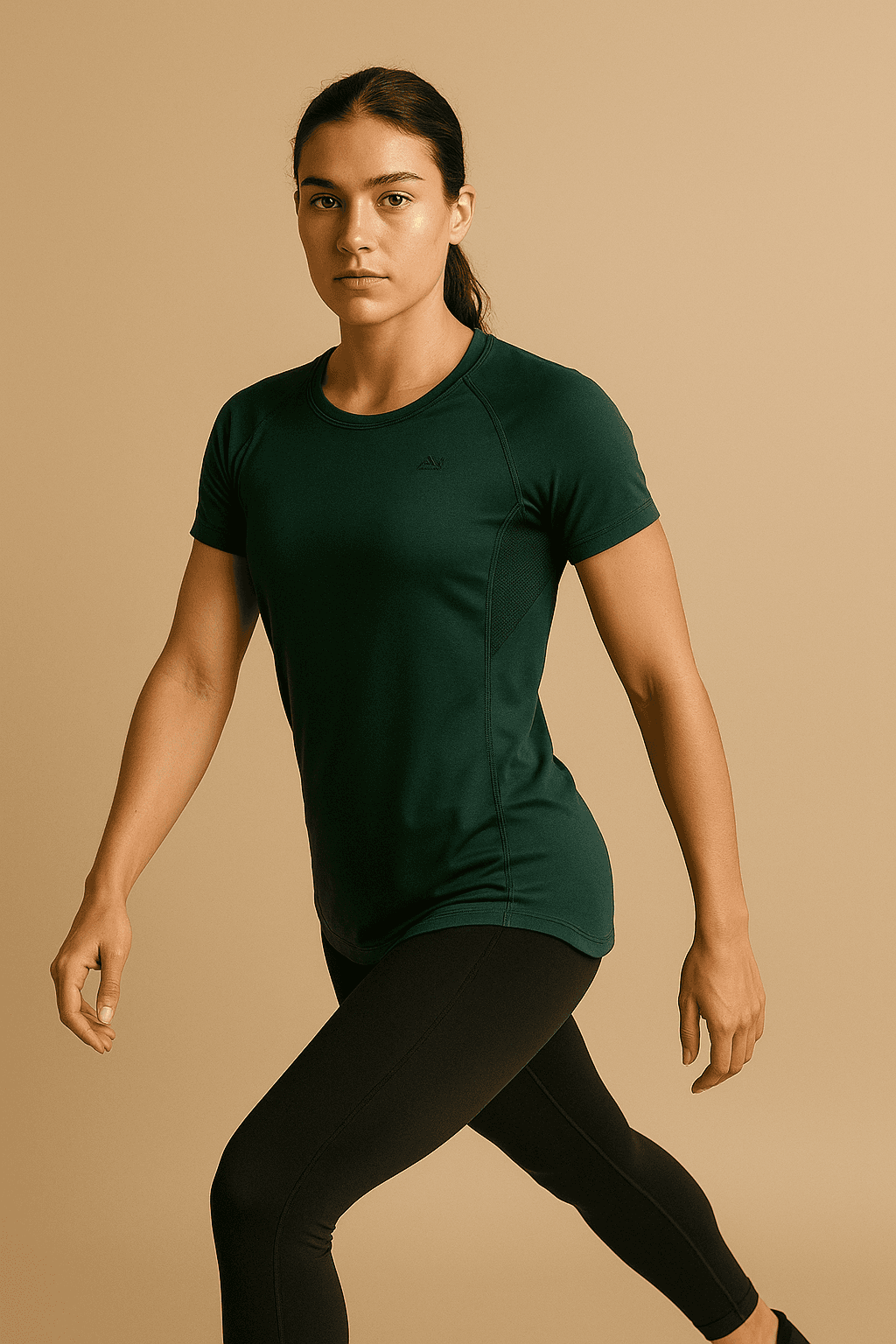 Engineered Mesh Tee — forest